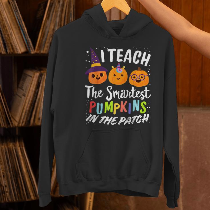 I Teach The Smartest Pumpkins The Patch Teacher Fall Season For Men Women Kids Women's Hoodie, gift for family, gift for coworker