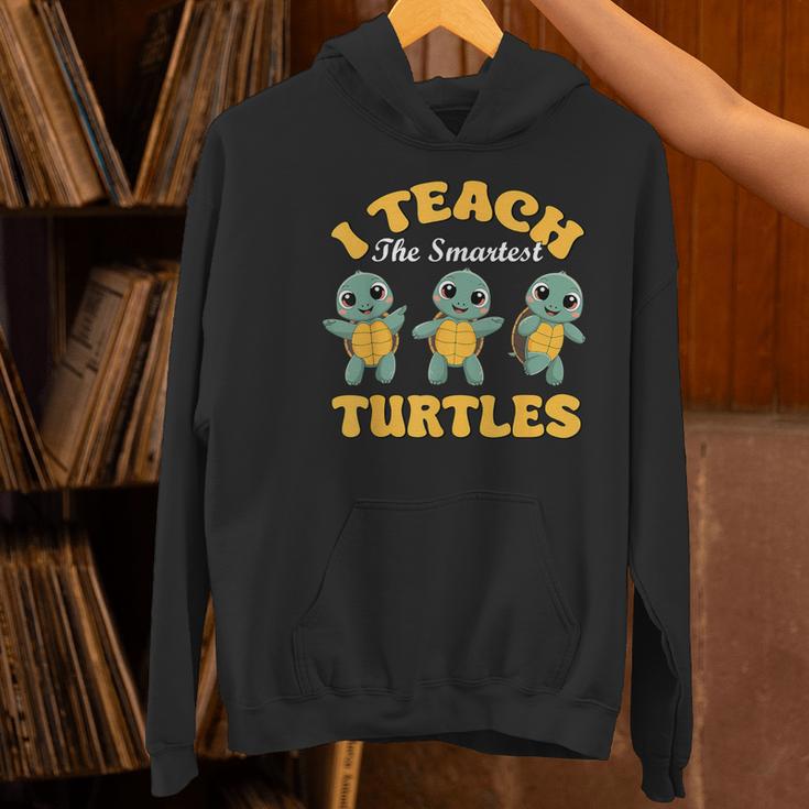 I Teach The Smartest Turtles Thanksgiving Proud Teacher Job Women's Hoodie, gift for family, gift for coworker I Teach The Smartest Turtles Thanksgiving Proud Teacher Job Women's Hoodie, gift for family, gift for coworker