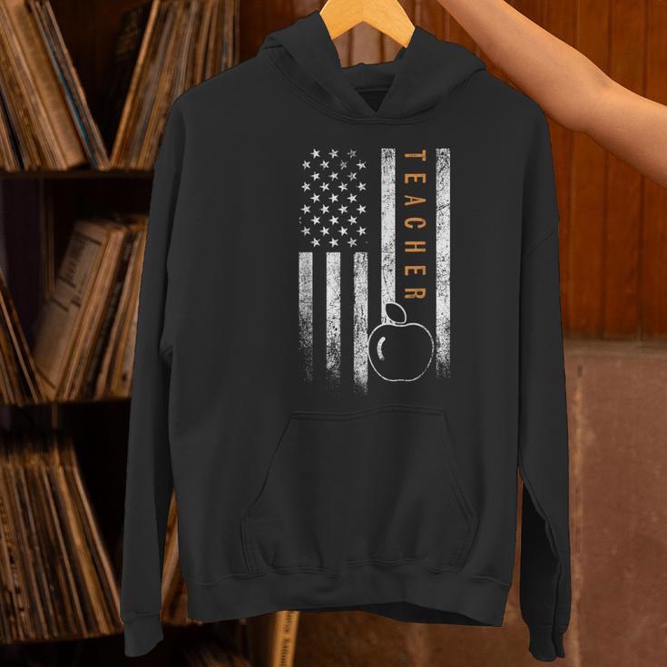 Teacher American Flag Teacher's Day Teaching Women's Hoodie, gift for family, gift for coworker Teacher American Flag Teacher's Day Teaching Women's Hoodie, gift for family, gift for coworker