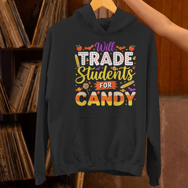 Teacher Cute Will Trade Students For Candy Halloween Costume Women's Hoodie, gift for family, gift for coworker Teacher Cute Will Trade Students For Candy Halloween Costume Women's Hoodie, gift for family, gift for coworker