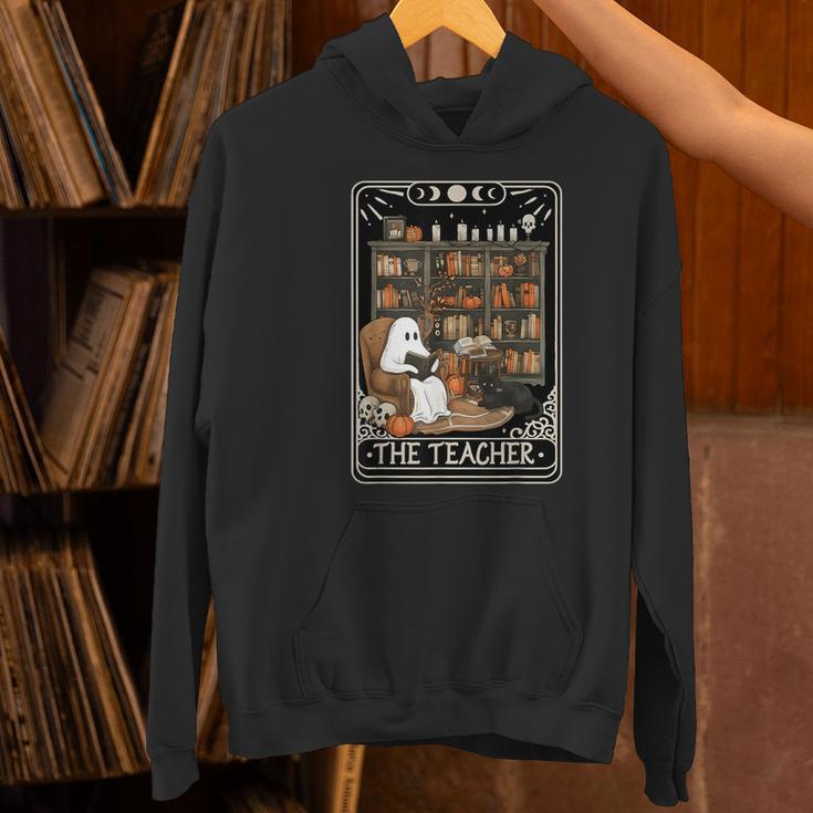The Teacher Ghost Book Reading Books Lover Halloween Women's Hoodie, gift for family, gift for coworker
