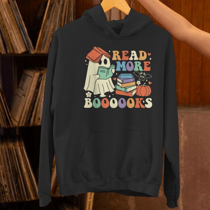 Teacher Halloween Cute Booooks Ghost Read More Books Women's Hoodie, gift for family, gift for coworker