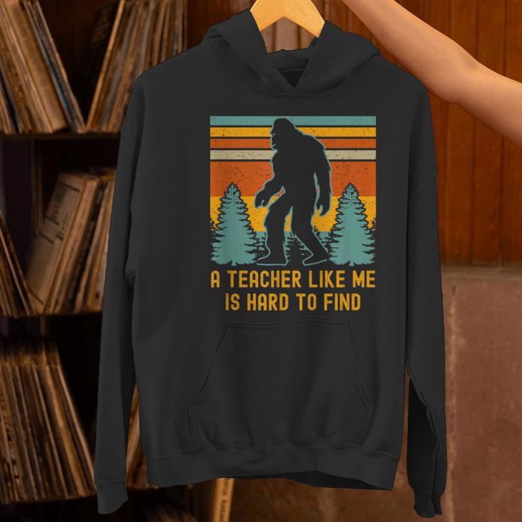 A Teacher Like Me Is Hard To Find Bigfoot Teacher Women's Hoodie, gift for family, gift for coworker A Teacher Like Me Is Hard To Find Bigfoot Teacher Women's Hoodie, gift for family, gift for coworker