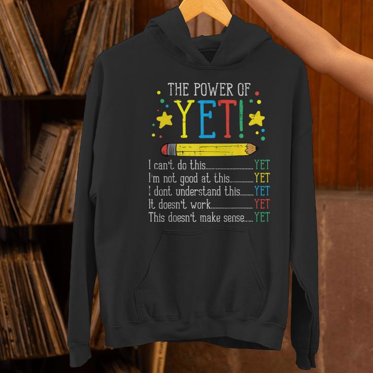 Teacher Power Of Yet Cant Do This Inspirational Women Men Women's Hoodie, gift for family, gift for coworker Teacher Power Of Yet Cant Do This Inspirational Women Men Women's Hoodie, gift for family, gift for coworker