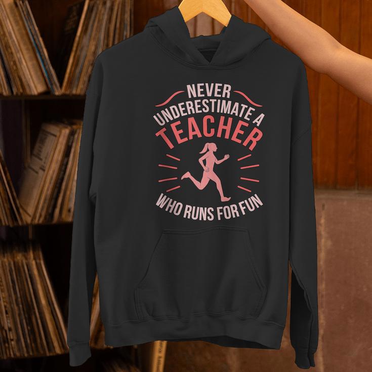 Teacher Who Runs Half Marathon Runner Running Lover Graphic Women's Hoodie, gift for family, gift for coworker Teacher Who Runs Half Marathon Runner Running Lover Graphic Women's Hoodie, gift for family, gift for coworker