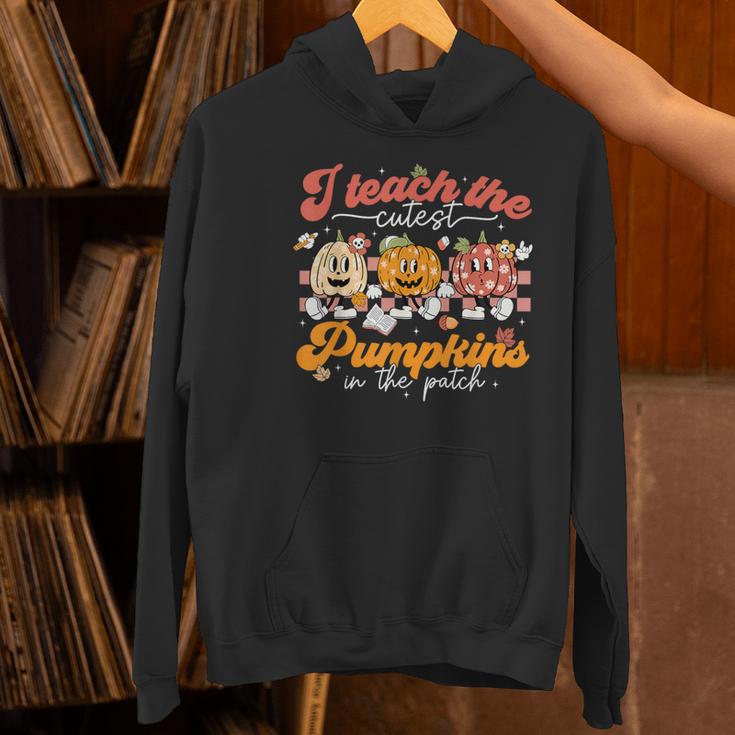 Teacher I Teach The Cutest Pumpkins In The Patch Fall Autumn Women's Hoodie, gift for family, gift for coworker Teacher I Teach The Cutest Pumpkins In The Patch Fall Autumn Women's Hoodie, gift for family, gift for coworker