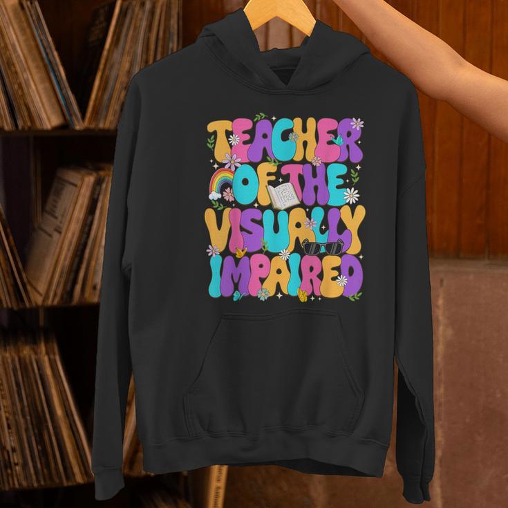 Teacher Of The Visually Impaired Blindness Awareness Women's Hoodie, gift for family, gift for coworker Teacher Of The Visually Impaired Blindness Awareness Women's Hoodie, gift for family, gift for coworker
