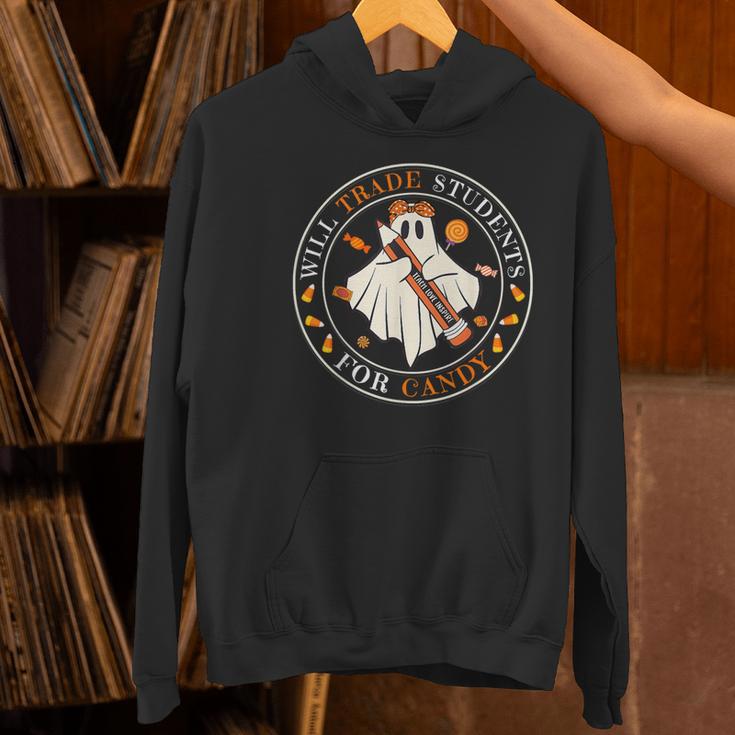 Teacher Will Trade Students For Candy Easy Halloween Costume Women's Hoodie, gift for family, gift for coworker Teacher Will Trade Students For Candy Easy Halloween Costume Women's Hoodie, gift for family, gift for coworker
