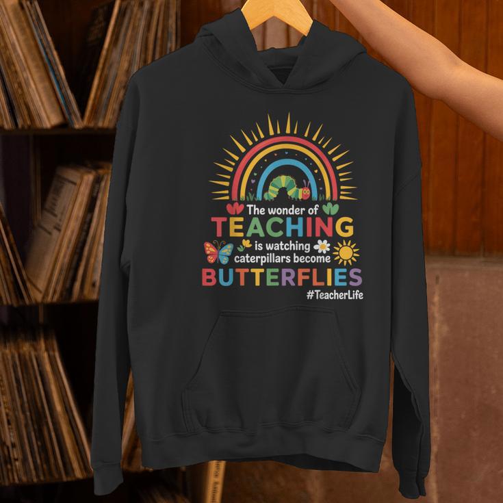 Teacher The Wonder Of Teaching Is Watching Caterpillar Women's Hoodie, gift for family, gift for coworker Teacher The Wonder Of Teaching Is Watching Caterpillar Women's Hoodie, gift for family, gift for coworker