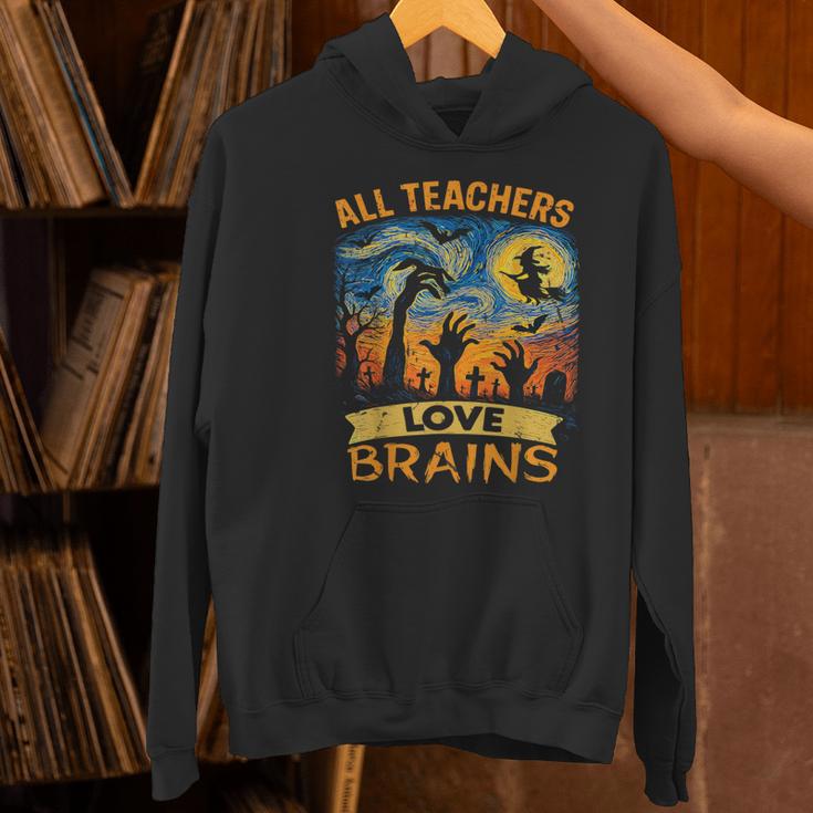 All Teachers Love Brains Shirt Teacher Halloween Tee Women's Hoodie, gift for family, gift for coworker All Teachers Love Brains Shirt Teacher Halloween Tee Women's Hoodie, gift for family, gift for coworker