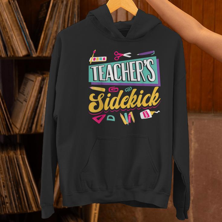 Teacher's Sidekick Teacher Assisting Teaching Assistant Women's Hoodie, gift for family, gift for coworker Teacher's Sidekick Teacher Assisting Teaching Assistant Women's Hoodie, gift for family, gift for coworker