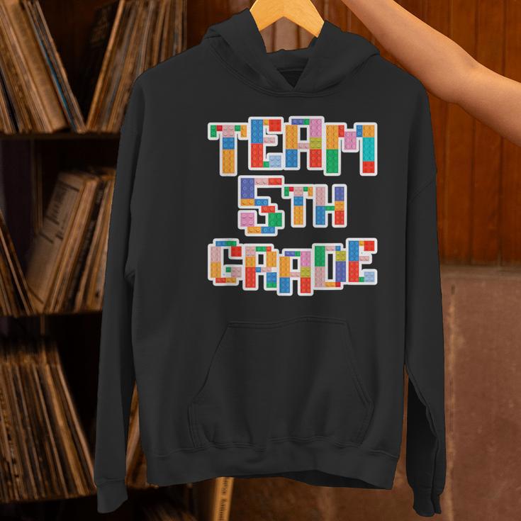 Team 5th Grade Building Blocks Bricks Theme Teacher Team For Men Women Kids Women's Hoodie, gift for family, gift for coworker Team 5th Grade Building Blocks Bricks Theme Teacher Team For Men Women Kids Women's Hoodie, gift for family, gift for coworker