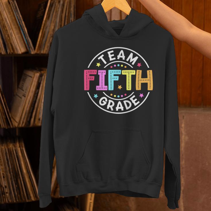 Team Fifth Grade Teacher Back To School 5th Grade Squad Kids Women's Hoodie, gift for family, gift for coworker Team Fifth Grade Teacher Back To School 5th Grade Squad Kids Women's Hoodie, gift for family, gift for coworker
