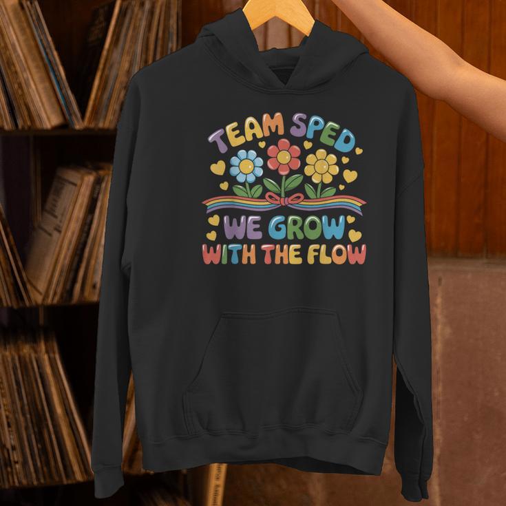 Team SPED We Grow With The Flow Special Ed Teacher Women's Hoodie, gift for family, gift for coworker Team SPED We Grow With The Flow Special Ed Teacher Women's Hoodie, gift for family, gift for coworker