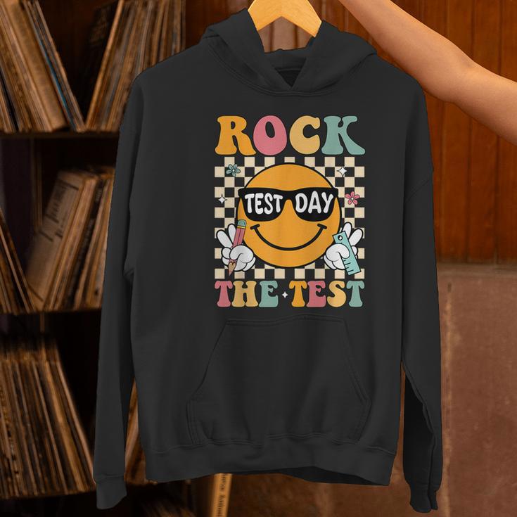 Test Day Rock The Test Teacher Testing Day You Got This Women's Hoodie, gift for family, gift for coworker