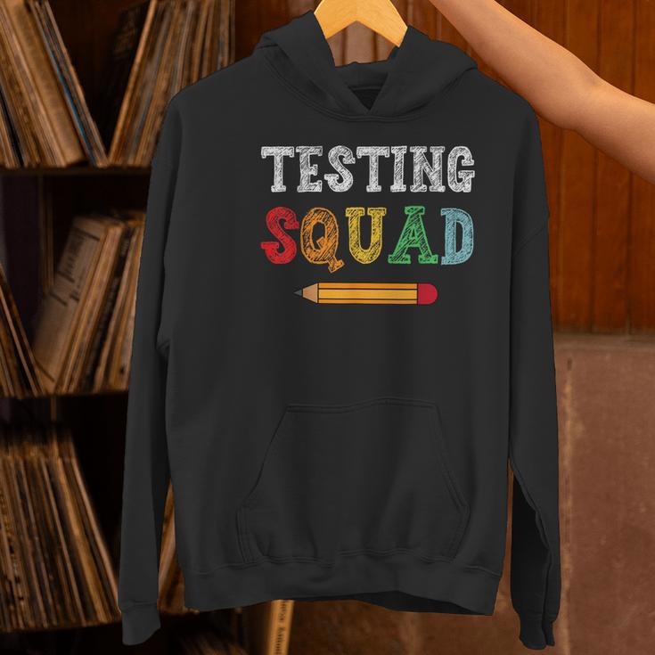 Testing Squad Costume Test Day Teacher Student School Women's Hoodie, gift for family, gift for coworker