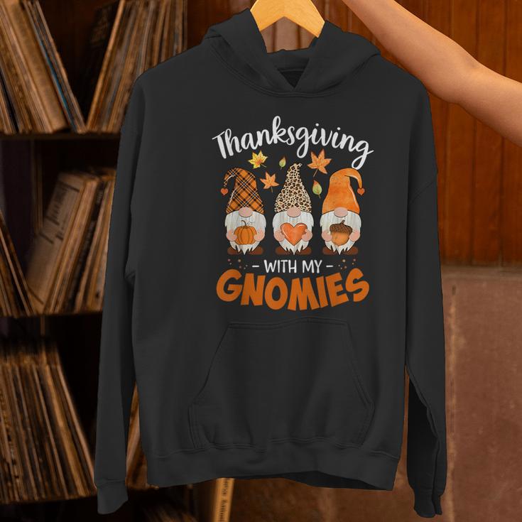 Thanksgiving Shirts For Women With My Gnomies Teachers Gnome Women's Hoodie, gift for family, gift for coworker