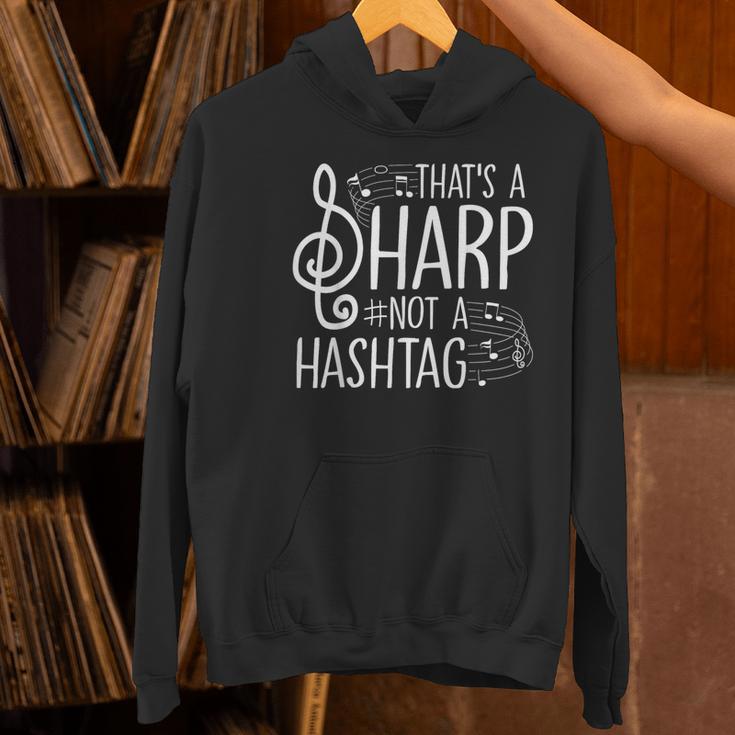 That's a Sharp Not a Hashtag Music Teacher Musicians Women's Hoodie, gift for family, gift for coworker