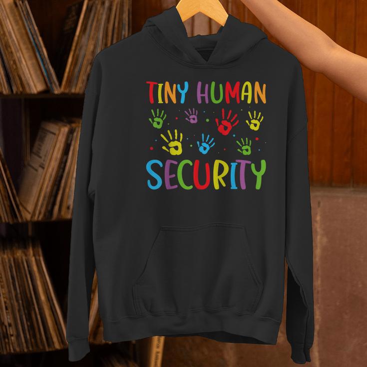 Tiny Human Security Preschool Childcare Teacher Babysitters Women's Hoodie, gift for family, gift for coworker Tiny Human Security Preschool Childcare Teacher Babysitters Women's Hoodie, gift for family, gift for coworker