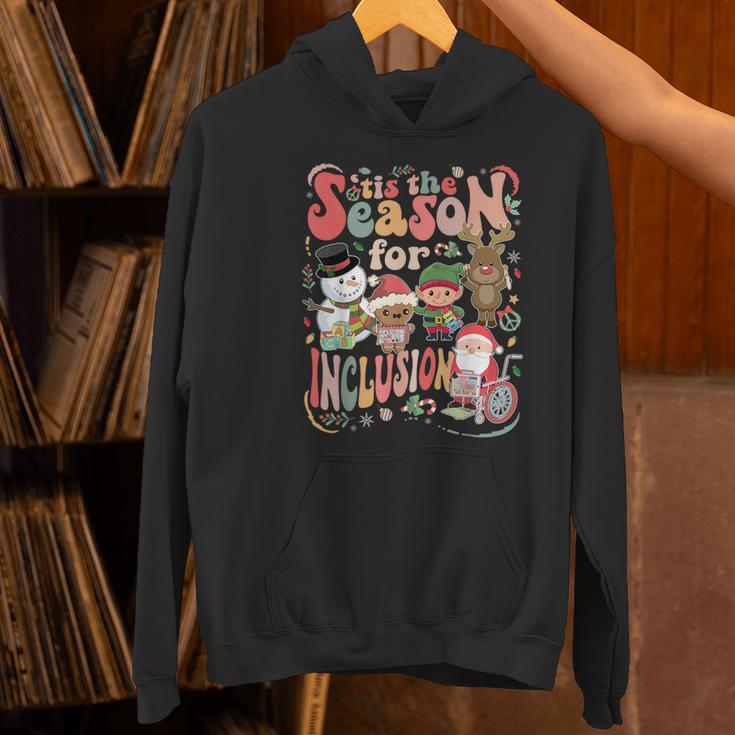 Tis The Season For Inclusion Christmas Sped Teacher Women's Hoodie, gift for family, gift for coworker