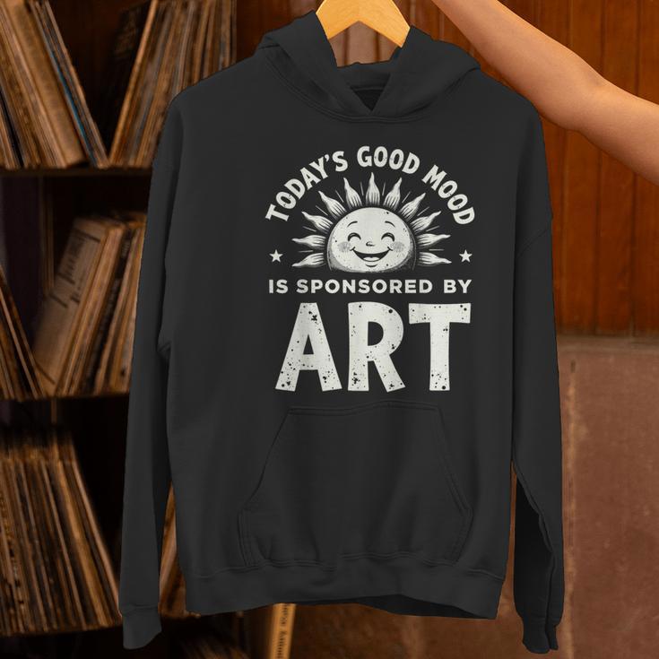 Today’s Good Mood Is Sponsored By Art Teacher Sun Tee Women's Hoodie, gift for family, gift for coworker Today’s Good Mood Is Sponsored By Art Teacher Sun Tee Women's Hoodie, gift for family, gift for coworker
