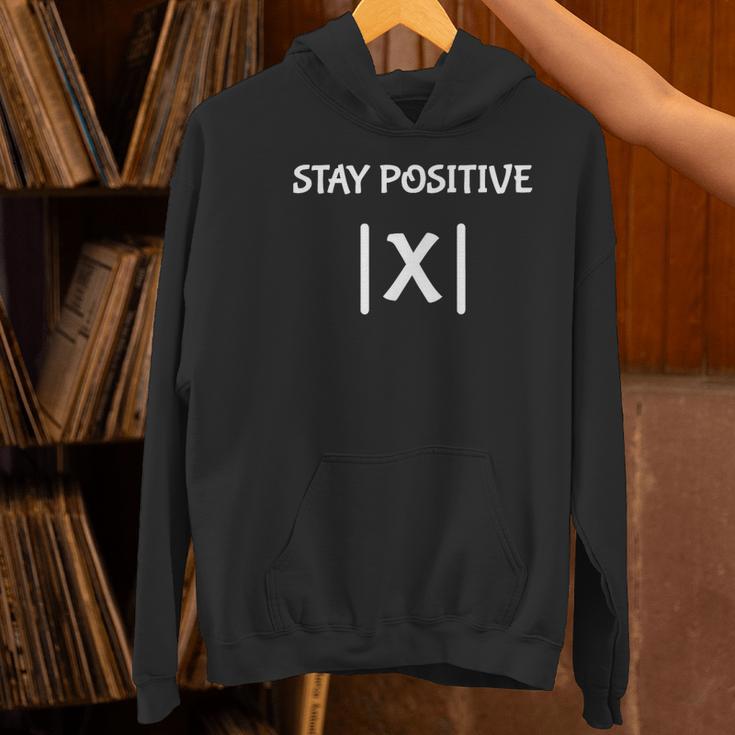 Top Math Teacher Joke Men Women Fun Stay Positive Women's Hoodie, gift for family, gift for coworker
