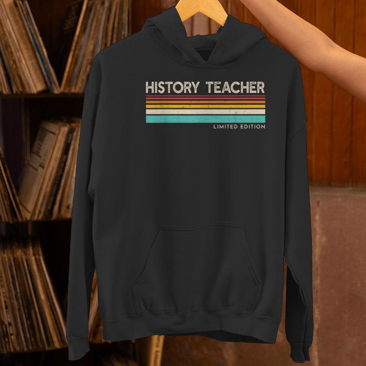 History Teacher Limited Edition Retro History Education Women's Hoodie, History Teacher Hoodies, gift for family, gift for coworker