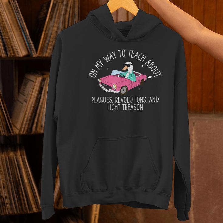History Teacher Silly Goose Back To School Social Studies Women's Hoodie, History Teacher Hoodies, gift for family, gift for coworker