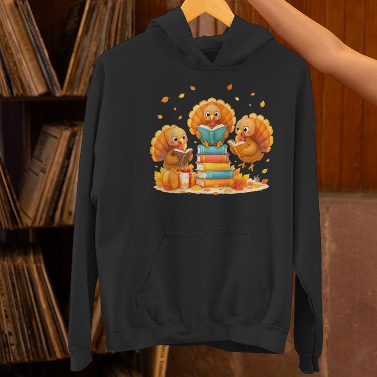 Turkey Read Books Reading Fall Thanksgiving Teacher Women's Hoodie, gift for family, gift for coworker Turkey Read Books Reading Fall Thanksgiving Teacher Women's Hoodie, gift for family, gift for coworker