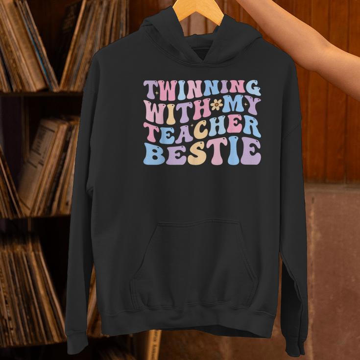 Twinning With My Teacher Bestie Teaching Partner Women's Hoodie, gift for family, gift for coworker