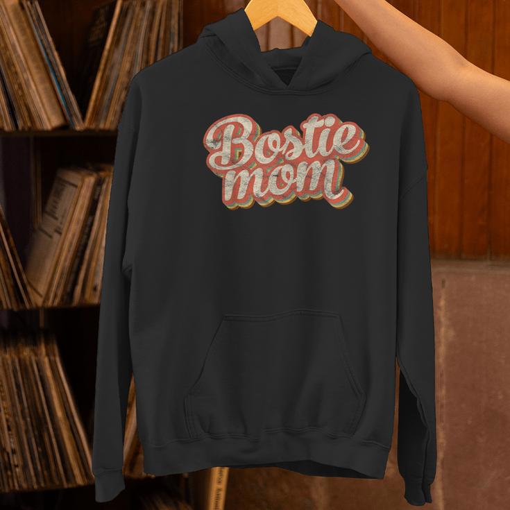 Vintage Boston Terrier Mom Dog Lover Pet Bostie Mama Men Women Girls Kids Women's Hoodie, Boston Terrier Mom Hoodies, gift for family, gift for coworker
