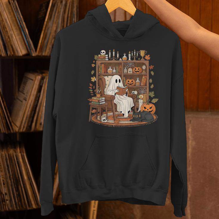 Vintage Ghost Book Reading Pumpkin Gothic Halloween Teachers Women's Hoodie, gift for family, gift for coworker Vintage Ghost Book Reading Pumpkin Gothic Halloween Teachers Women's Hoodie, gift for family, gift for coworker