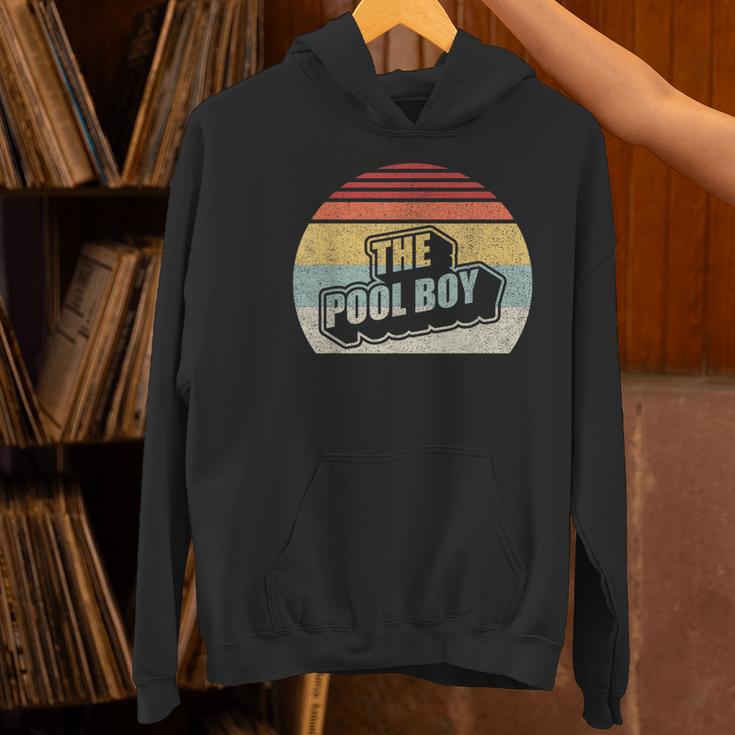 Vintage Retro The Pool Boy Women's Hoodie, gift for family, gift for coworker