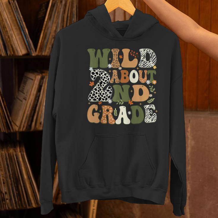 Wild About 2nd Grade Teacher Student First Day Of School Women's Hoodie, First Grade Teacher Hoodies, 2nd Grade Teacher Hoodies, gift for family, gift for coworker