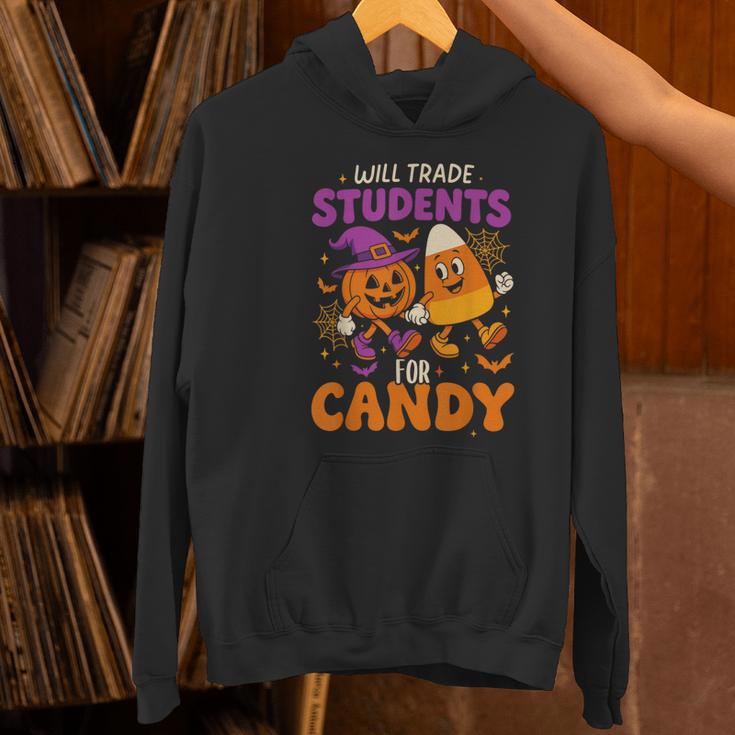 Will Trade Students For Candy Shirt Fun Candy Corn Teacher Women's Hoodie, gift for family, gift for coworker Will Trade Students For Candy Shirt Fun Candy Corn Teacher Women's Hoodie, gift for family, gift for coworker