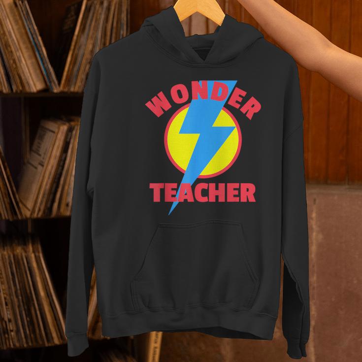 Wonder Teacher Teacher Halloween Tshirt Women's Hoodie, gift for family, gift for coworker