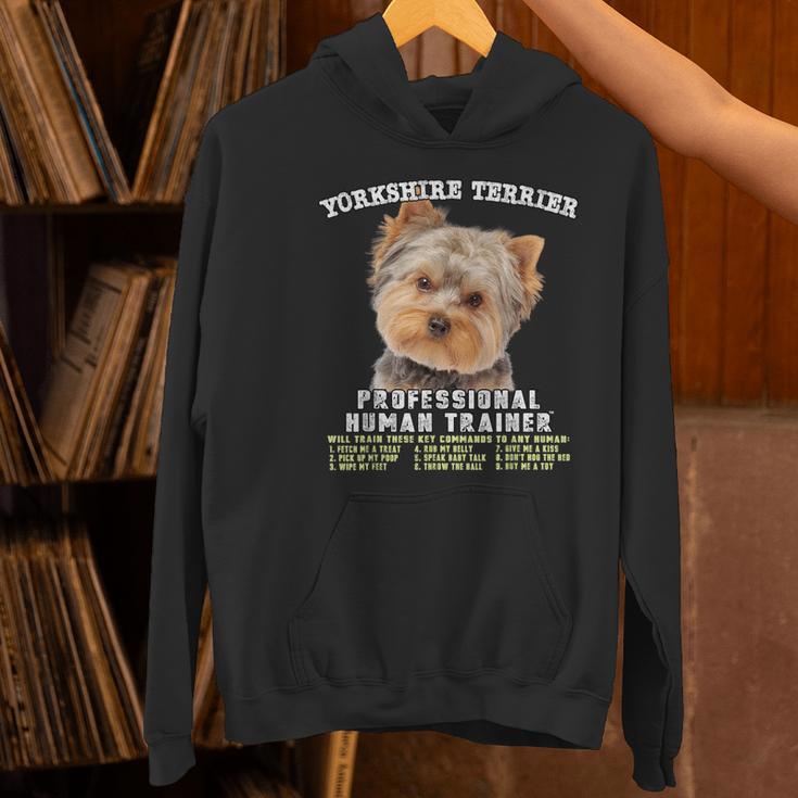 Yorkshire Terrier Yorkie Dog Professional Human Trainer Women's Hoodie, gift for family, gift for coworker
