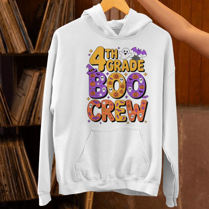 4th Grade Boo Crew Ghost Halloween Teacher Costume Women's Hoodie, 4th Grade Teacher Hoodies, gift for family, gift for coworker 4th Grade Boo Crew Ghost Halloween Teacher Costume Women's Hoodie, 4th Grade Teacher Hoodies, gift for family, gift for coworker