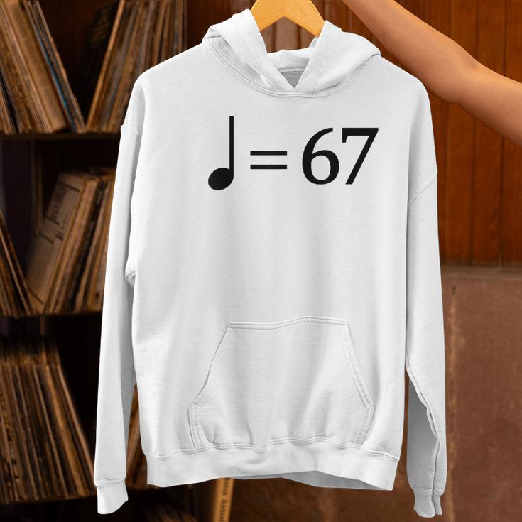 67 Music Meme Slang Musician Kids Music Teacher Women's Hoodie, gift for family, gift for coworker