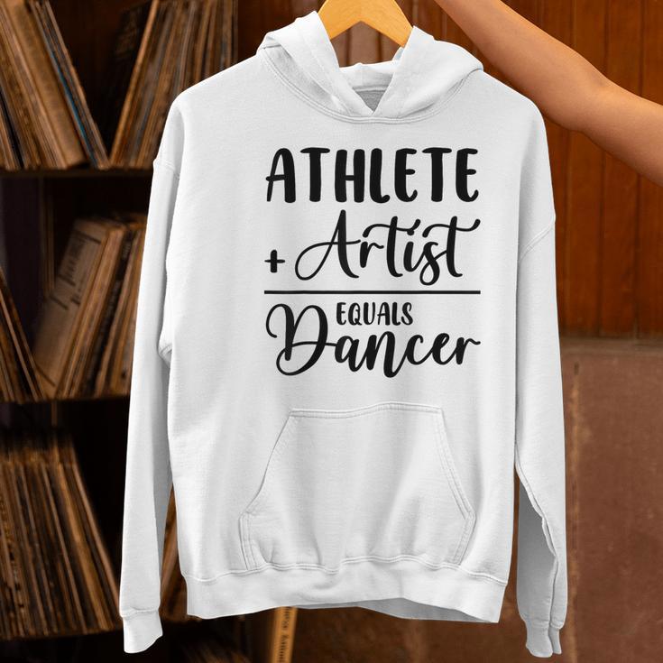 Athlete Plus Artist Equals Dancer Ballerina Teacher Student For Men Women Kids Women's Hoodie, gift for family, gift for coworker Athlete Plus Artist Equals Dancer Ballerina Teacher Student For Men Women Kids Women's Hoodie, gift for family, gift for coworker