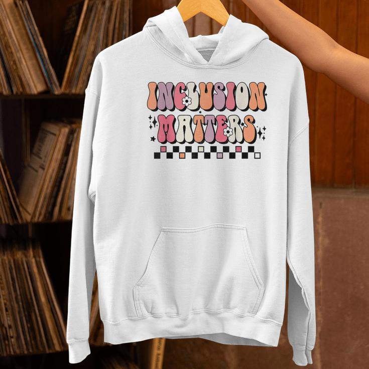 Boho Inclusion Matters Special Education SPED Teacher Women Women's Hoodie, gift for family, gift for coworker Boho Inclusion Matters Special Education SPED Teacher Women Women's Hoodie, gift for family, gift for coworker