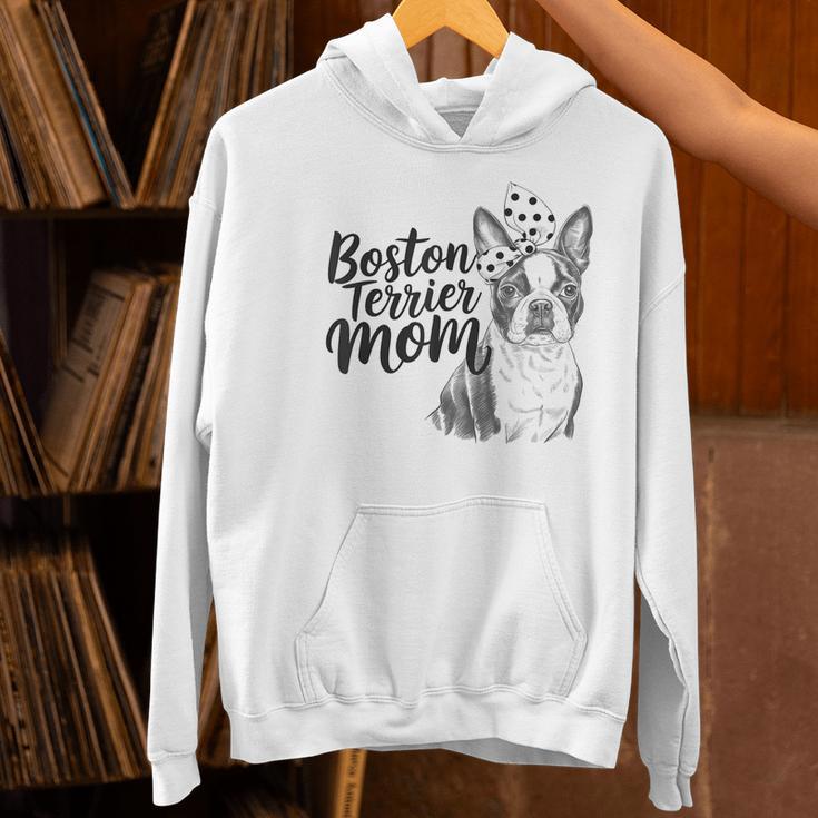 Boston Terrier Dog Bostie Mom Idea For Women Women's Hoodie, Boston Terrier Mom Hoodies, gift for family, gift for coworker