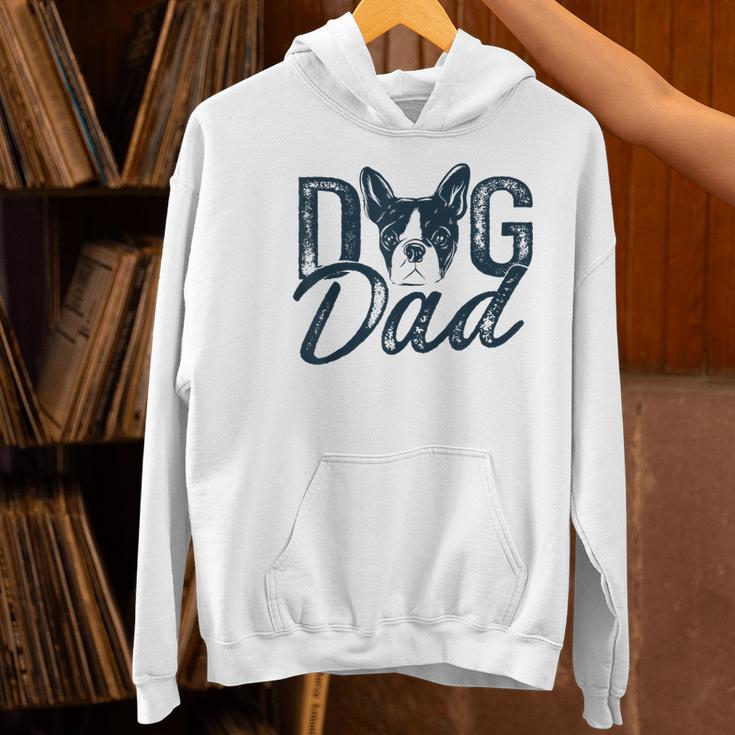 Boston Terrier Dog Dad Women's Hoodie, Boston Terrier Dad Hoodies, gift for family, gift for coworker