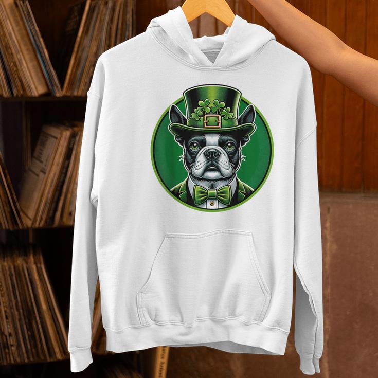 Boston Terrier Dog St Patricks Day Irish Pet Lover Men Women Kids Women's Hoodie, gift for family, gift for coworker