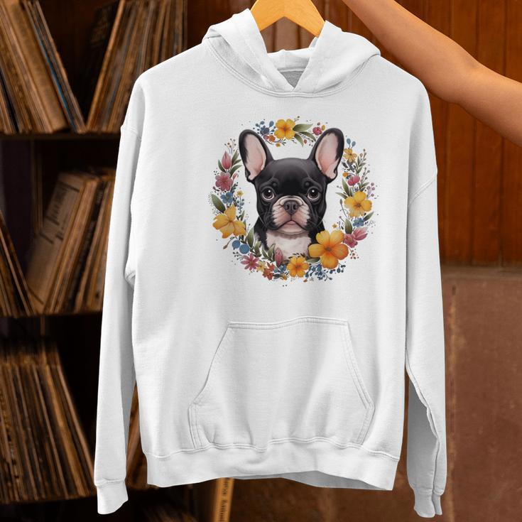Boston Terrier Mom Floral Bostie Dog Lover Flowers Cute Women's Hoodie, Boston Terrier Mom Hoodies, gift for family, gift for coworker