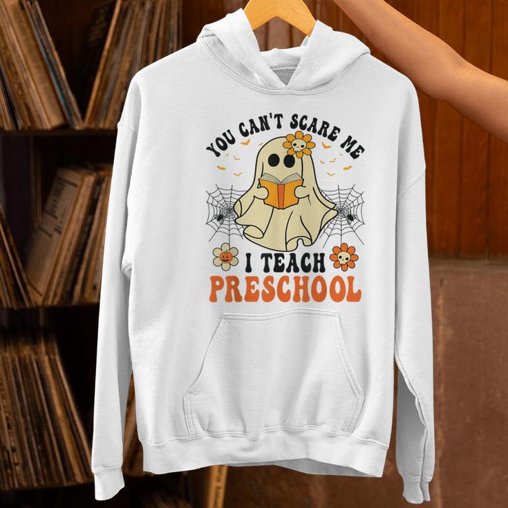 You Can't Scare Me I Teach Preschool Teacher Halloween Ghost Men Women Women's Hoodie, gift for family, gift for coworker You Can't Scare Me I Teach Preschool Teacher Halloween Ghost Men Women Women's Hoodie, gift for family, gift for coworker