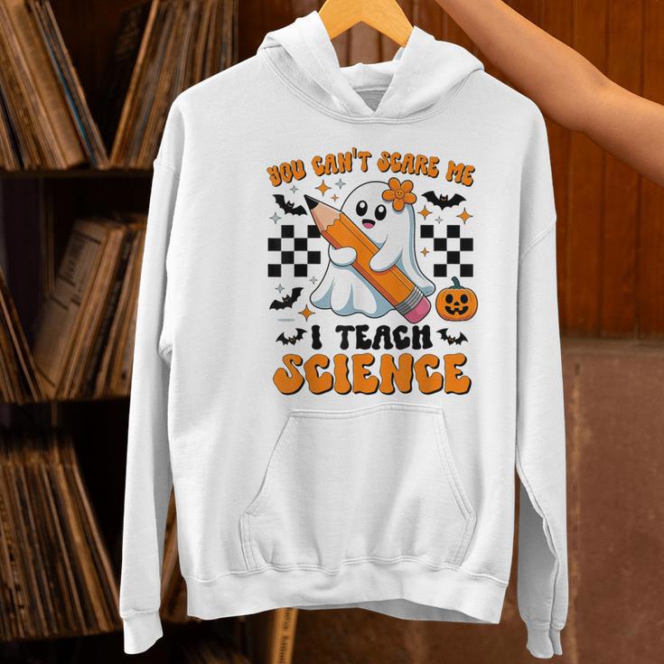 You Can't Scare Me I Teach Science Retro Teacher Halloween Women's Hoodie, Science Teacher Hoodies, gift for family, gift for coworker You Can't Scare Me I Teach Science Retro Teacher Halloween Women's Hoodie, Science Teacher Hoodies, gift for family, gift for coworker