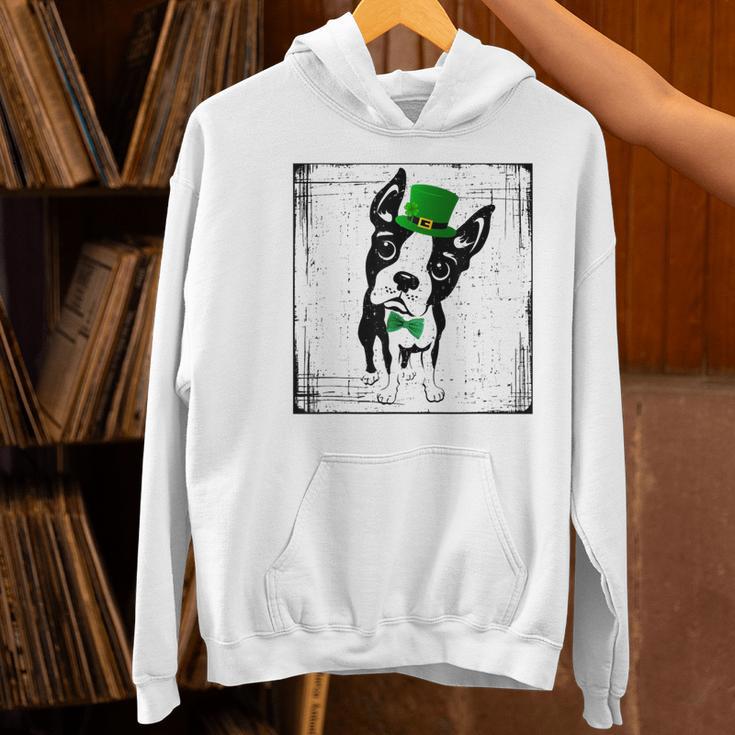 Cool Saint Patrick's Boston Terrier T Shirt For Dogs Lovers Women's Hoodie, gift for family, gift for coworker