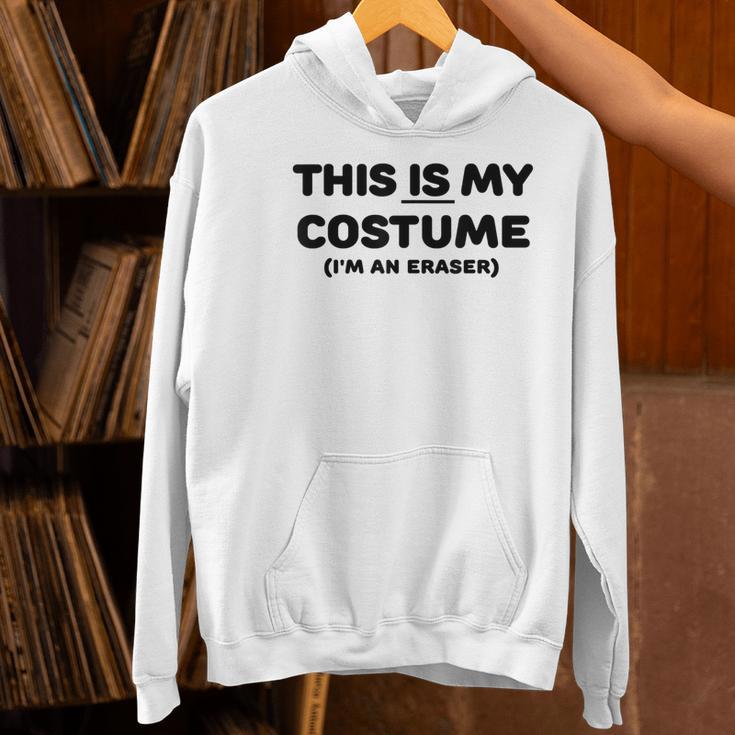 THIS IS MY COSTUME Eraser Teacher Halloween Costume Women's Hoodie, gift for family, gift for coworker