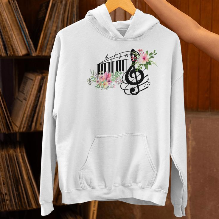 Cut Music Teacher Shirt With a Piano Keys Notes And Flowers Women's Hoodie, gift for family, gift for coworker Cut Music Teacher Shirt With a Piano Keys Notes And Flowers Women's Hoodie, gift for family, gift for coworker